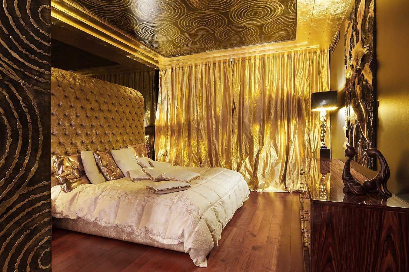 Золотой цвет в интерьере - 110 фото когда цвет имеет очень важное значениеall-designstroy.ru