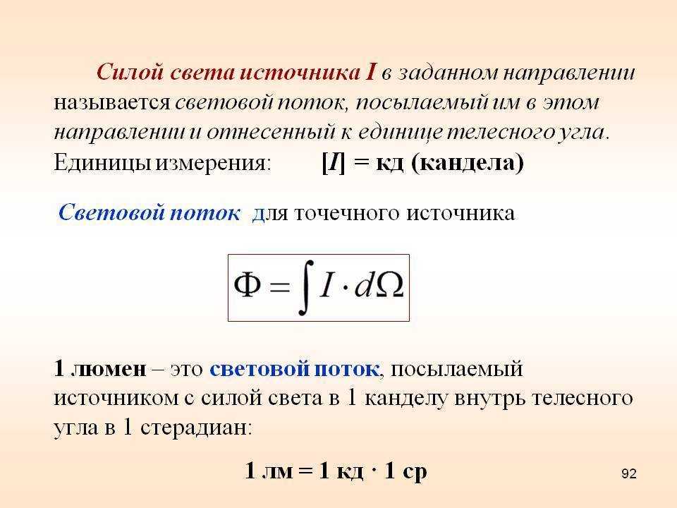 Коэффициент использования светового потока: методы расчета