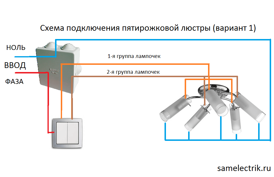Как подключить люстру с 3 проводами: электрика, варианты, помощь