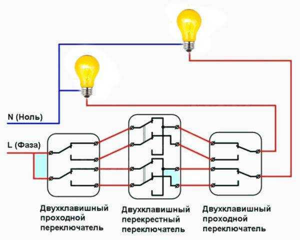 Как подключить трехклавишный выключатель - 5 ошибок, схемы и блок с розеткой.