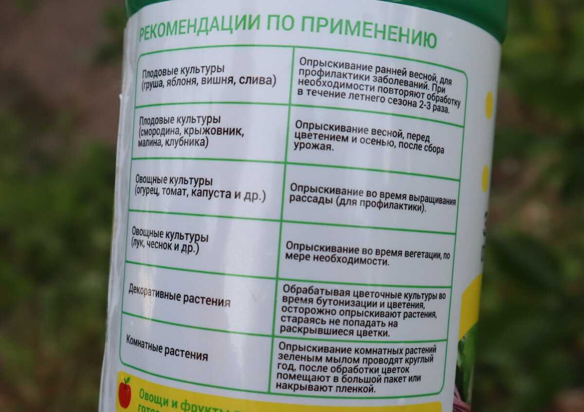 Зеленое мыло для комнатных растений инструкция