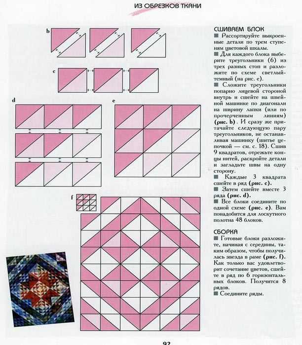 Лоскутное шитье красиво и легко для начинающих: схемы, шаблоны и мастер классы
