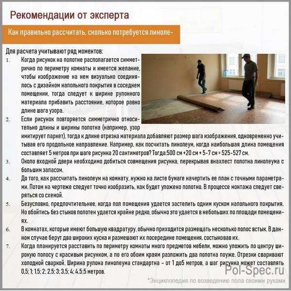 Сколько нужно линолеума на комнату 20 квадратов? - electro-lider.ru