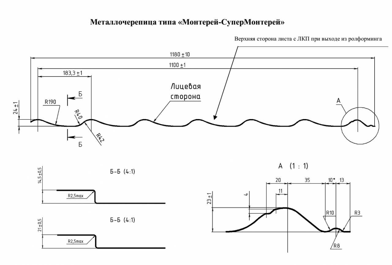 Вес металлочерепицы монтеррей на 1 м2: гост, технические характеристики