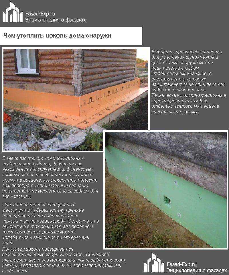 Утепление фундамента: выбор материала, технология монтажа