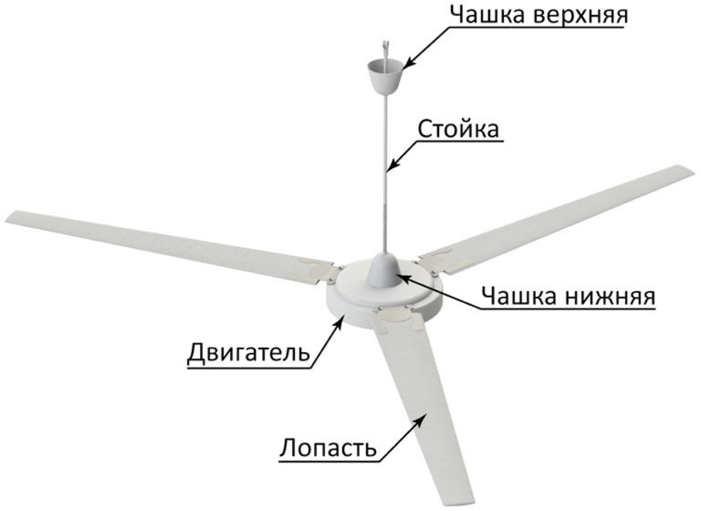 Конструкция и принцип работы промышленных и бытовых вентиляторов