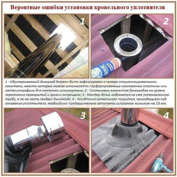 Мастер-флеш для дымохода: виды, конструкции, правила монтажа (инструкции)