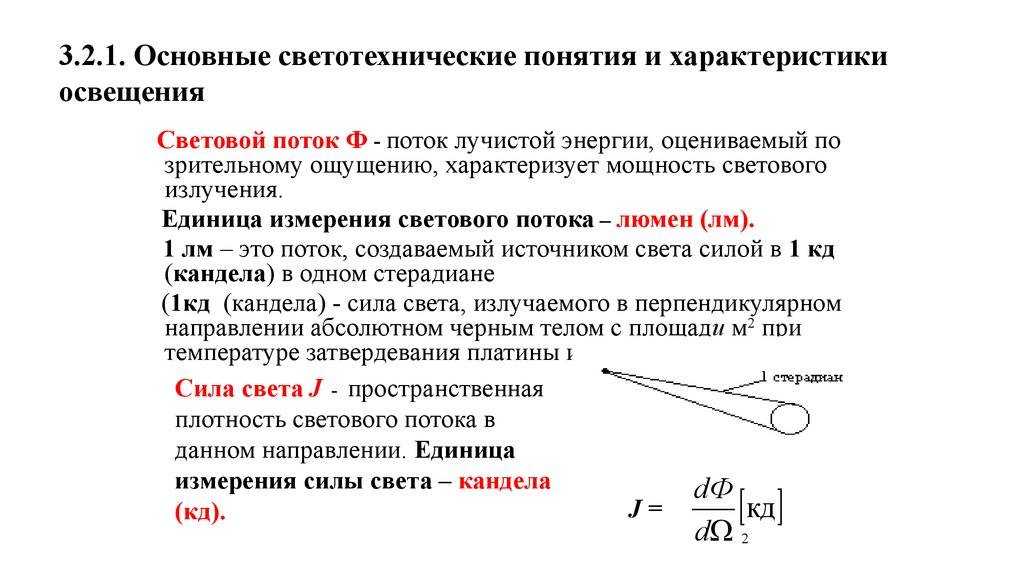 Световой поток светодиодных ламп