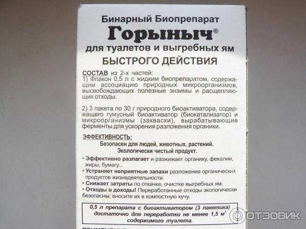 Горыныч для выгребных ям отзывы